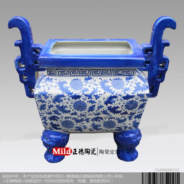 供應商務禮品陶瓷大缸*門庭裝飾品