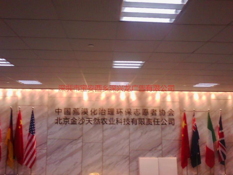 深圳背景墻水晶字公司圖片