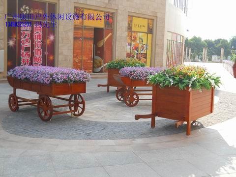 貴陽廣場實木花箱圖片/貴陽廣場實木花箱樣板圖 (2)