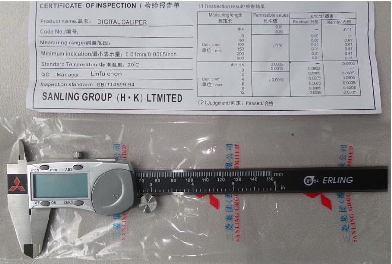 三菱电子数字卡尺 高质量数显卡尺 150MM电子卡尺 游标卡尺图片