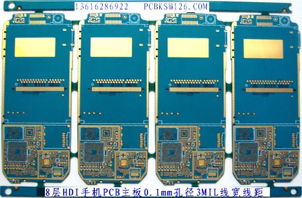 加急PCB快板和FPC电路样板3阶十二层HDI手机板