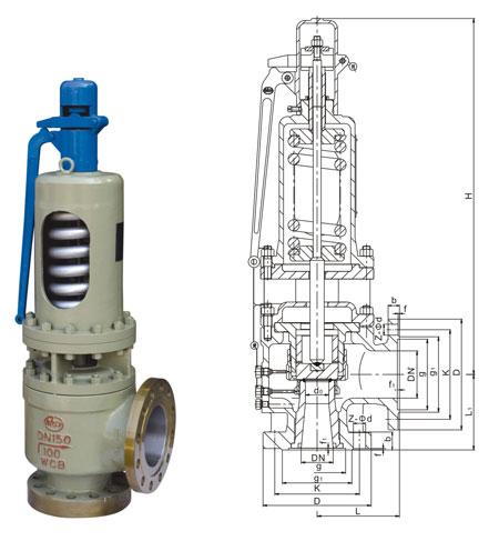 A48S高溫高壓蒸汽安全閥圖片