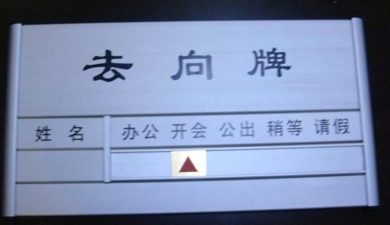 去向牌系列鋁合金科室牌圖片