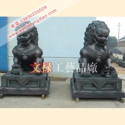 供應(yīng)銅雕故宮獅子廠家