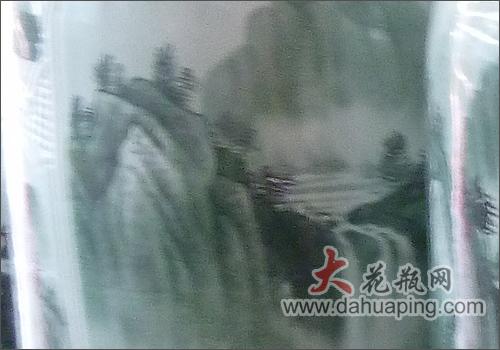 供應(yīng)1米8墨彩山水大花瓶_景德鎮(zhèn)陶瓷花瓶_大廳擺放_(tái)山水畫瓷器