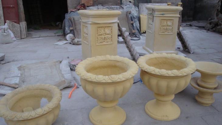 供應(yīng)別墅雕塑/砂巖花盆/花缽/天鵝噴泉