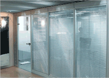 北京磨沙玻璃隔斷間圖片