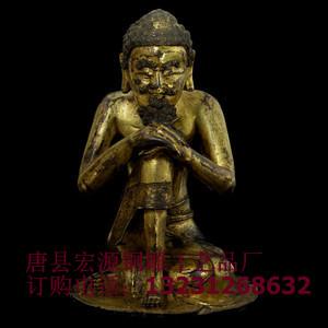 銅雕雪山大士銅瘦骨羅漢雪山童子圖片