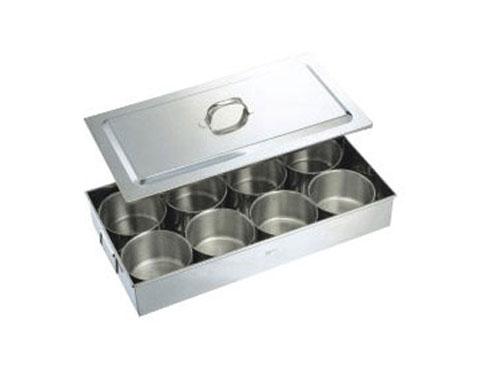 供應(yīng)YLQM019不銹鋼八格調(diào)味箱/不銹鋼調(diào)味盒