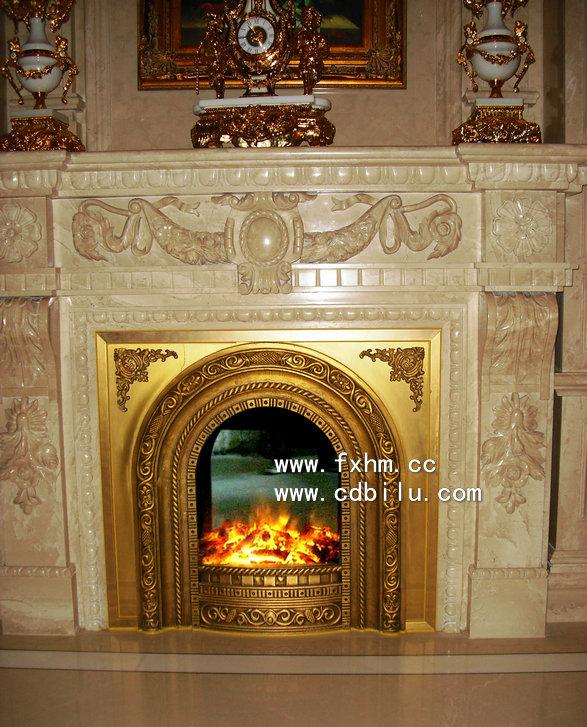 供應(yīng)郫縣淺水灣奢華別墅歐式伏羲壁爐