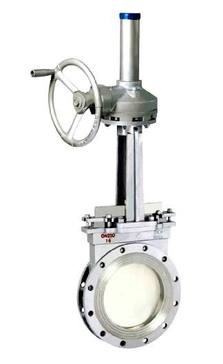 傘齒輪對夾刀形閘閥圖片