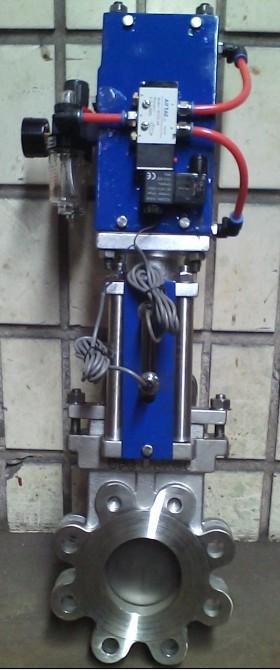 供應(yīng)QSCZ673氣動穿透式刀閘閥，QCZ673H穿透式刀型閘閥