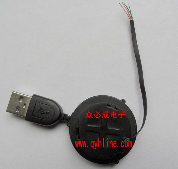 供应众必成USB A公单拉伸缩线