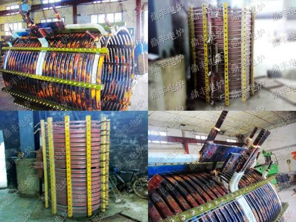 杭州四達(dá)12噸鋼殼爐感應(yīng)圈圖片