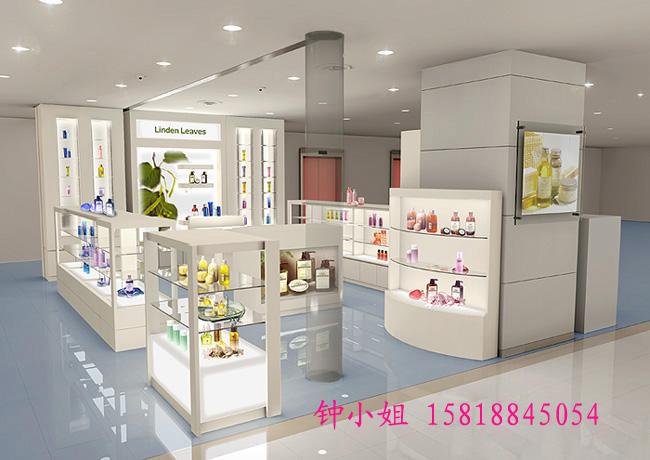 化妆品展示柜、化妆品前台制作、广州展柜厂、化妆品专柜制作厂家图片