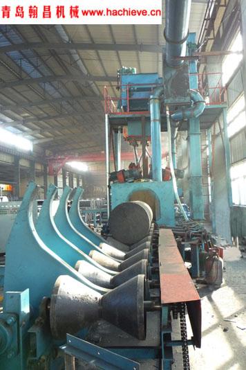 供應炭素電極拋丸清理機/炭素電極噴丸清理機/炭素電極噴砂清理機