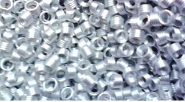 鋁圈真空鍍膜高純鋁圈鋁扣圖片