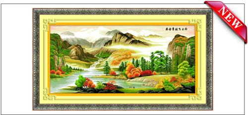 供應河南100精準印花十字繡 誠招全國代理 15825759222