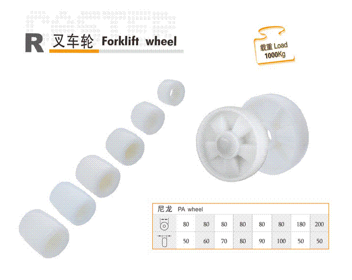 供应8070尼龙叉车轮