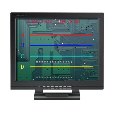 供應(yīng)廠家*17寸儀器*帶線條顯示器 哈咪17寸井字線液晶顯示器