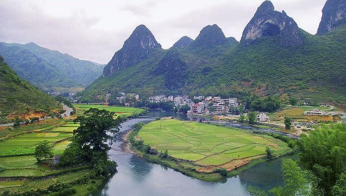 广西德天瀑布 通灵大峡谷 明仕村图片