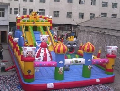 陜西榆林兒童充氣蹦床充氣城堡圖片