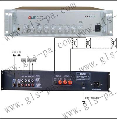 供应公共广播系统合并式定压功放60W100W150W-700W图片