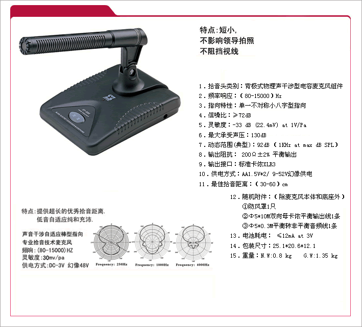 供应专业/三鹰/SY-500/无线/数字/会议麦克风