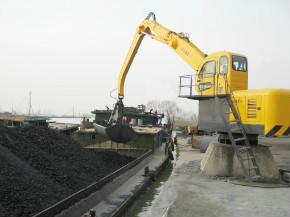 供應碼頭固定式抓料機卸船設備卸煤機