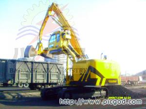 供應(yīng)移動式火車卸車機卸船機抓鋼機抓料