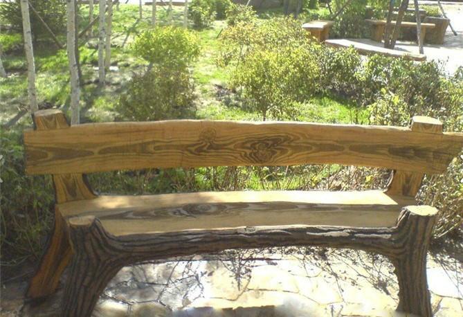 水泥仿欄桿 水泥仿木花架 水泥仿木大門 水泥仿木板凳水泥仿木亭子