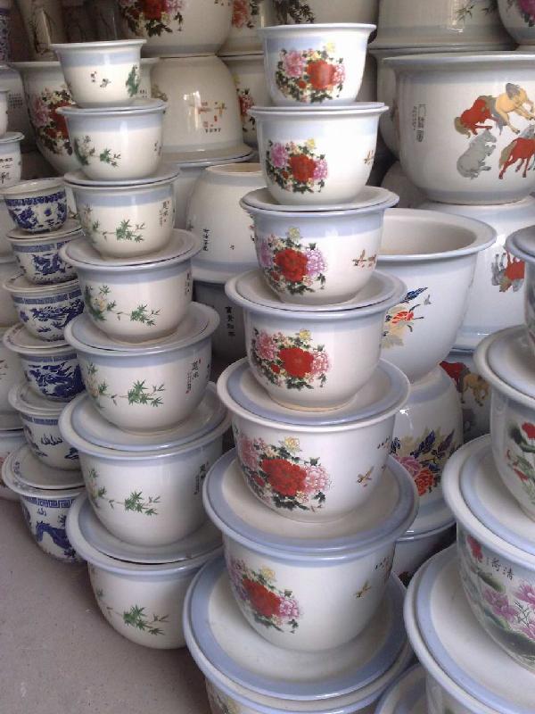 供應(yīng)陶瓷魚缸陶瓷大缸裝飾品大缸