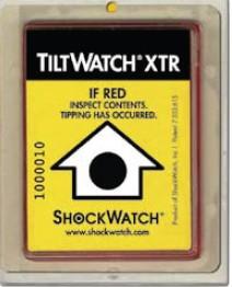 供应美国shockwatch防倾斜标签倾倒显示器