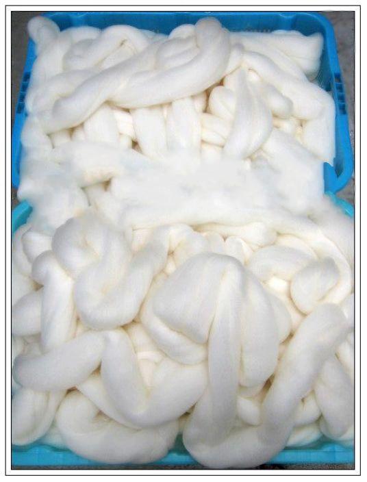 供應(yīng)用于紡織的26細度南非馬海毛條