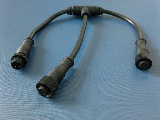 T型三通防水插頭現(xiàn)貨 T型三通防水插頭連接器 深圳T型三通防水插頭