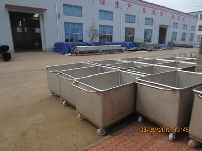 200L不銹鋼料車圓弧標(biāo)準(zhǔn)肉桶車