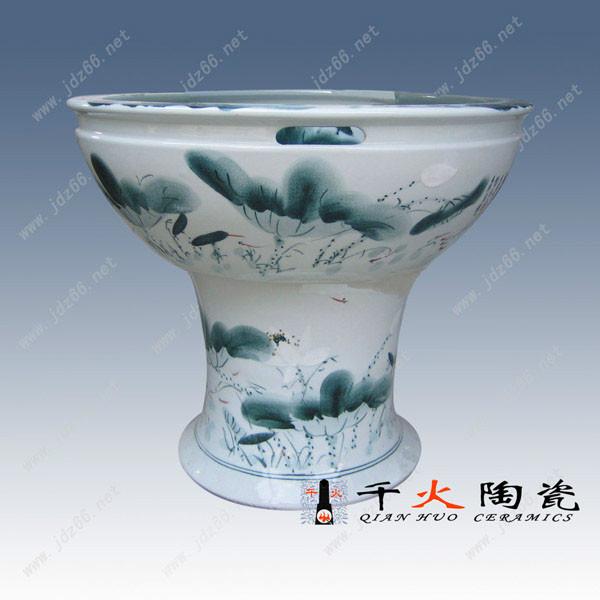 陶瓷大缸廠供應園林藝術擺件 高腳大缸
