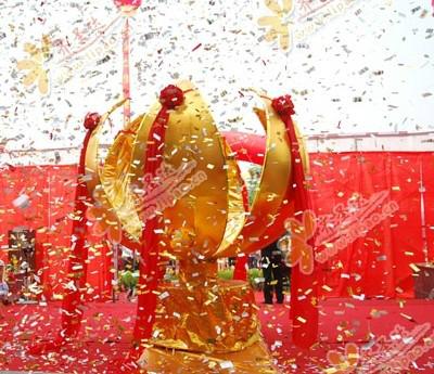 供應(yīng)儀式開合金球慶典條幅金球六葉蓮花金球