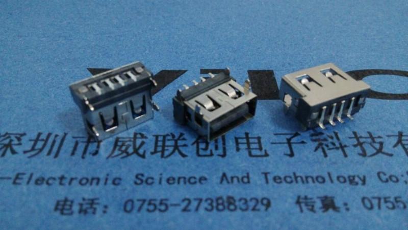 短體10.6USB四腳插板+端子貼片圖片
