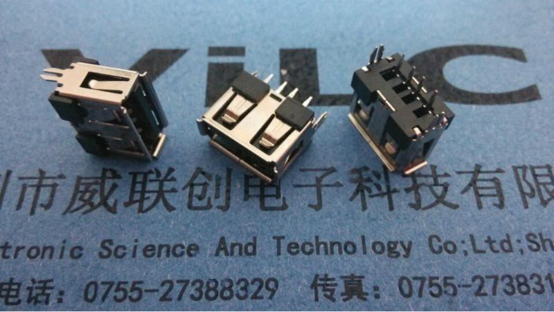 供應(yīng)用于USB插座的MICRO夾板母座、夾板0.8MM、帶護(hù)套圈口