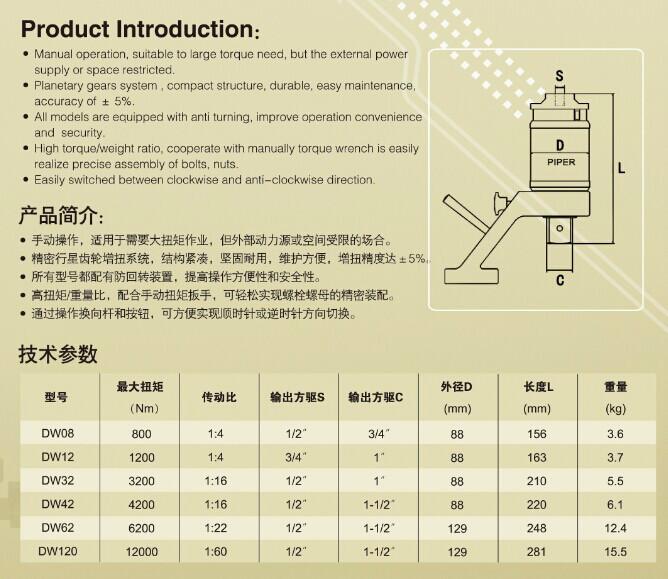 扭力倍增器，进口扭力倍增器