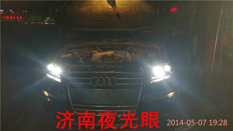 供應(yīng)濟南改燈奧迪Q7改藍色惡魔眼寶馬天使眼濟南夜光眼改燈店