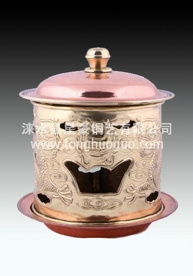供應(yīng)直徑16cm分餐酒精火鍋 銅火鍋 純手工加厚 紫銅火鍋 老北京火鍋