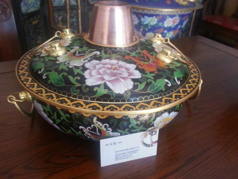 景泰藍電磁火鍋 景泰藍火鍋 景泰藍電磁爐火鍋 電磁爐火鍋