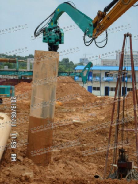 供應挖掘機改打樁臂配振動錘