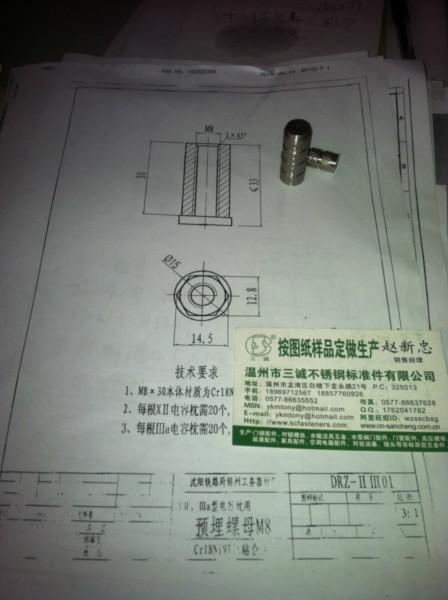 供應(yīng)不銹鋼預(yù)埋螺母，不銹鋼預(yù)埋螺母供應(yīng)，不銹鋼預(yù)埋螺母批發(fā)