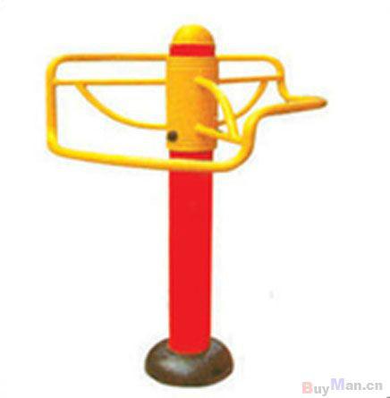 戶外健身器材三人壓腿架圖片