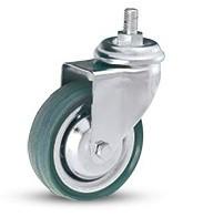 供應儀器腳輪：2吋鋼芯天然橡膠輪