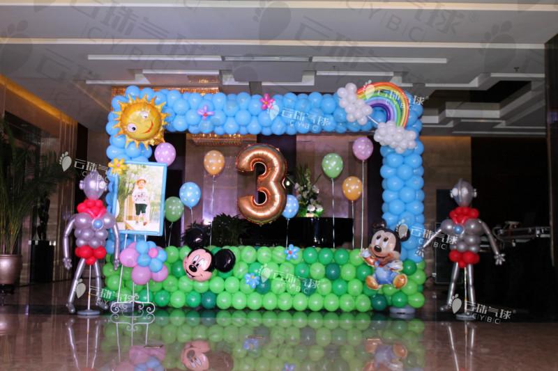 供應氣球?qū)殞氀?氣球周歲宴/成都氣球裝飾/*氣球裝飾