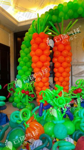 供應水果派對/氣球水果/魔術氣球水果/農(nóng)場主題氣球/主題裝飾